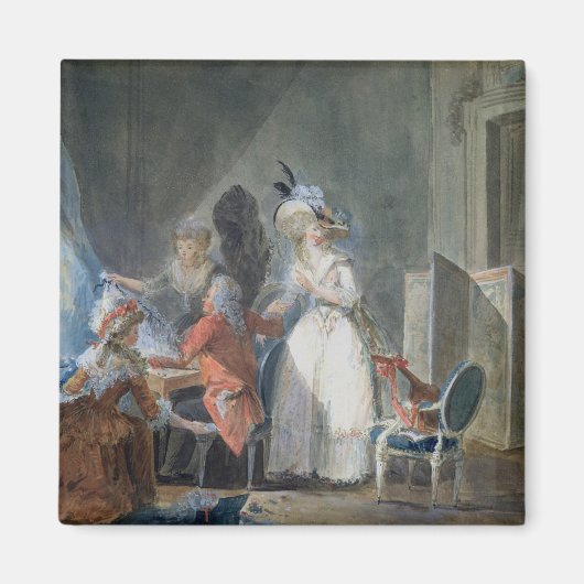 Aimant Le vendeur de mode (Devant)