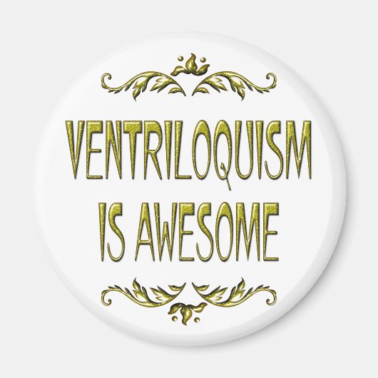 Aimant Le ventriloquisme est génial (Devant)