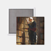 Aimant Le ver de livre Carl Spitzweg Art (Recto/Verso)