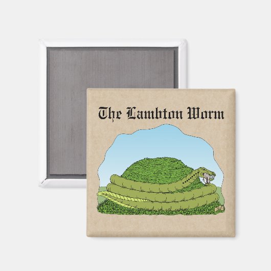 Aimant Le ver Lambton (Recto/Verso)