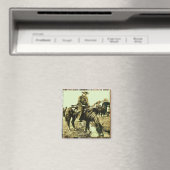 Aimant Le Vieux Cowboy Occidental À La Voie (In Situ (Lave-vaisselle))