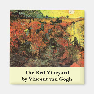 Aimant Le vignoble rouge par Vincent van Gogh