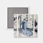 Aimant Le village de Yatsuhashi à Okasaki (Recto/Verso)