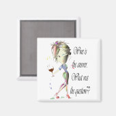 Aimant Le vin est la réponse quelle était la question Mag (Recto/Verso)