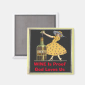 Aimant Le vin est une preuve, modifier le texte (Recto/Verso)