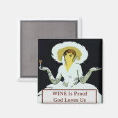 Aimant Le vin est une preuve, modifier le texte (Recto/Verso)