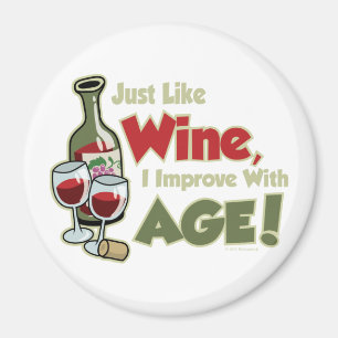 Aimant Le vin s'améliorent avec l'âge