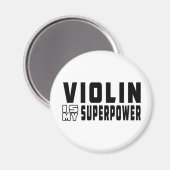 Aimant Le Violon est ma superpuissance (Recto/Verso)