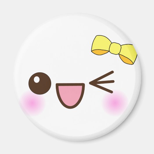 Aimant Le visage de Kawaii ! (Devant)