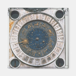 Aimant Le visage d'or et d'horloge d'émail, conception