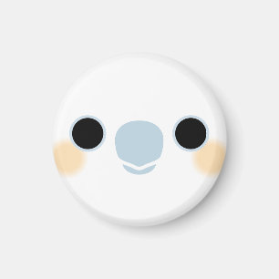 Aimant Le visage d'un cockatoo à ventre rouge