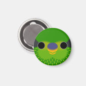 Aimant Le visage d'un lorikeet strié (Recto/Verso)