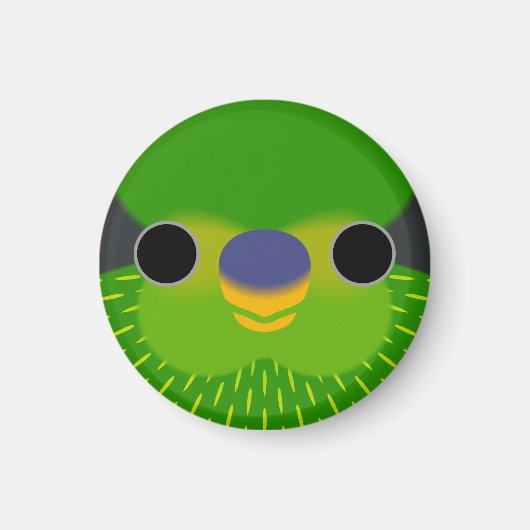 Aimant Le visage d'un lorikeet strié (Devant)