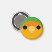 Aimant Le visage d'un lovebird à visage orange (Recto/Verso)