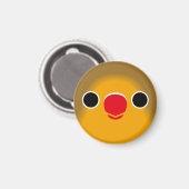 Aimant Le visage d'un oiseau de pêcheur (Recto/Verso)