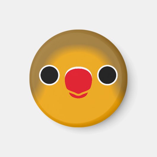 Aimant Le visage d'un oiseau de pêcheur (Devant)