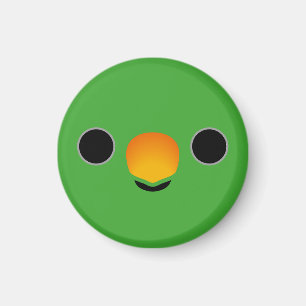 Aimant Le visage d'un perroquet d'Eclectus (mâle)
