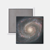 Aimant Le Whirlpool Galaxy M51 & Companion dans l'espace (Recto/Verso)