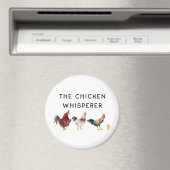Aimant Le Whisperer de poulet amusant (In Situ (Lave-vaisselle))