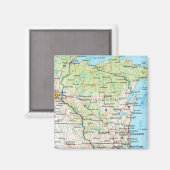Aimant Le Wisconsin (Recto/Verso)