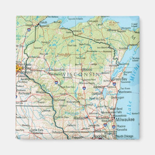 Aimant Le Wisconsin (Devant)