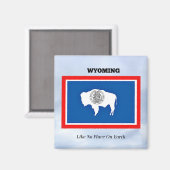 Aimant Le Wyoming, Comme Pas De Place Sur Terre (Recto/Verso)