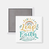 Aimant Leap with Faith (Recto/Verso)