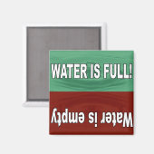 Aimant L'eau est pleine et vide (Recto/Verso)