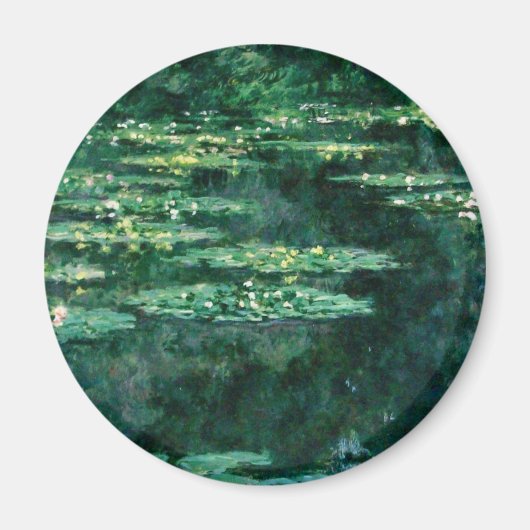 Aimant L'EAU MENSONNE EN ÉTANG VERT par Claude Monet (Devant)