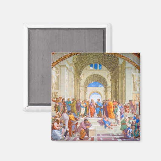 Aimant L'école d'Athènes, Raphael (Recto/Verso)