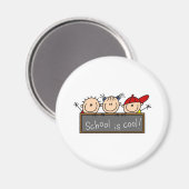 Aimant L'école est Cool (Recto/Verso)