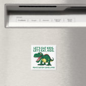 Aimant Leçon de grammaire de dinosaure drôle (In Situ (Lave-vaisselle))