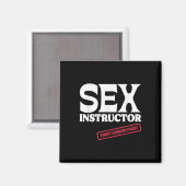 Aimant Leçon première gratuite pour l'instructrice ! Ente (Recto/Verso)