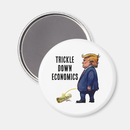 Aimant L'économie trickle down de Trump (Recto/Verso)