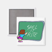 Aimant Leçons D'Orthographe Sur Le Tableau De Bord (Recto/Verso)