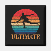 Aimant Lecteur Frisbee Retro Ultimate Lecteur Flying Disk (Devant)