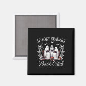 Aimant Lecteurs éffrayants Book Club Funny Ghost Enseigna (Recto/Verso)