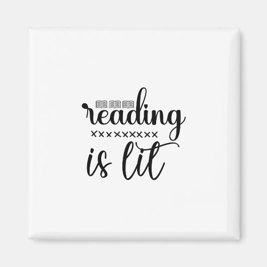 Aimant Lecture d'art la lecture est Lit (Devant)