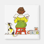 Aimant Lecture de garçon (Devant)