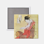 Aimant Lecture de la femme assise (Recto/Verso)