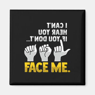 Aimant Lecture de la lèvre ASL Gesture main sourde Perte 