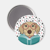 Aimant Lecture de l'aimant de chien (Recto/Verso)