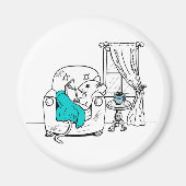 Aimant Lecture de l'aimant de la souris (Devant)