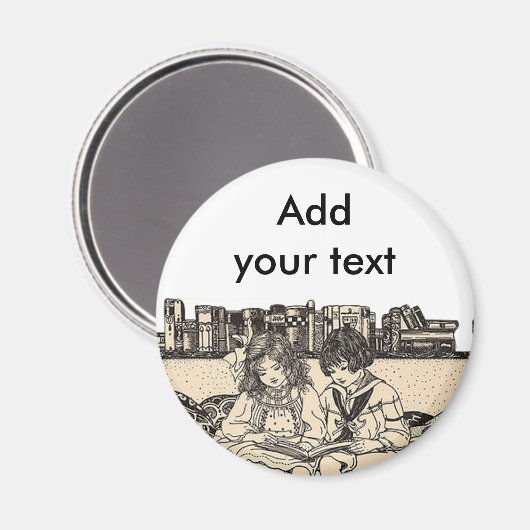 Aimant Lecture des filles et des garçons (Recto/Verso)