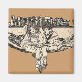 Aimant Lecture des filles et des garçons (Devant)