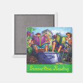 Aimant Lecture en été (Recto/Verso)