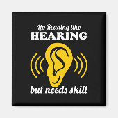 Aimant Lecture labiale comme l'ouïe  (Devant)