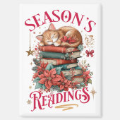 Aimant Lectures de saison Chaton douillet (Recto)