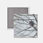 Aimant L'écureuil dans l'aimant de la neige (Recto/Verso)