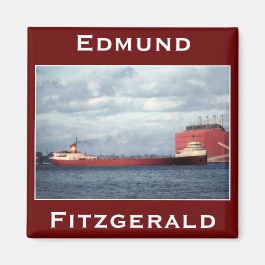 Aimant L'Edmund Fitzgerald sur la rivière St. Clair (Devant)